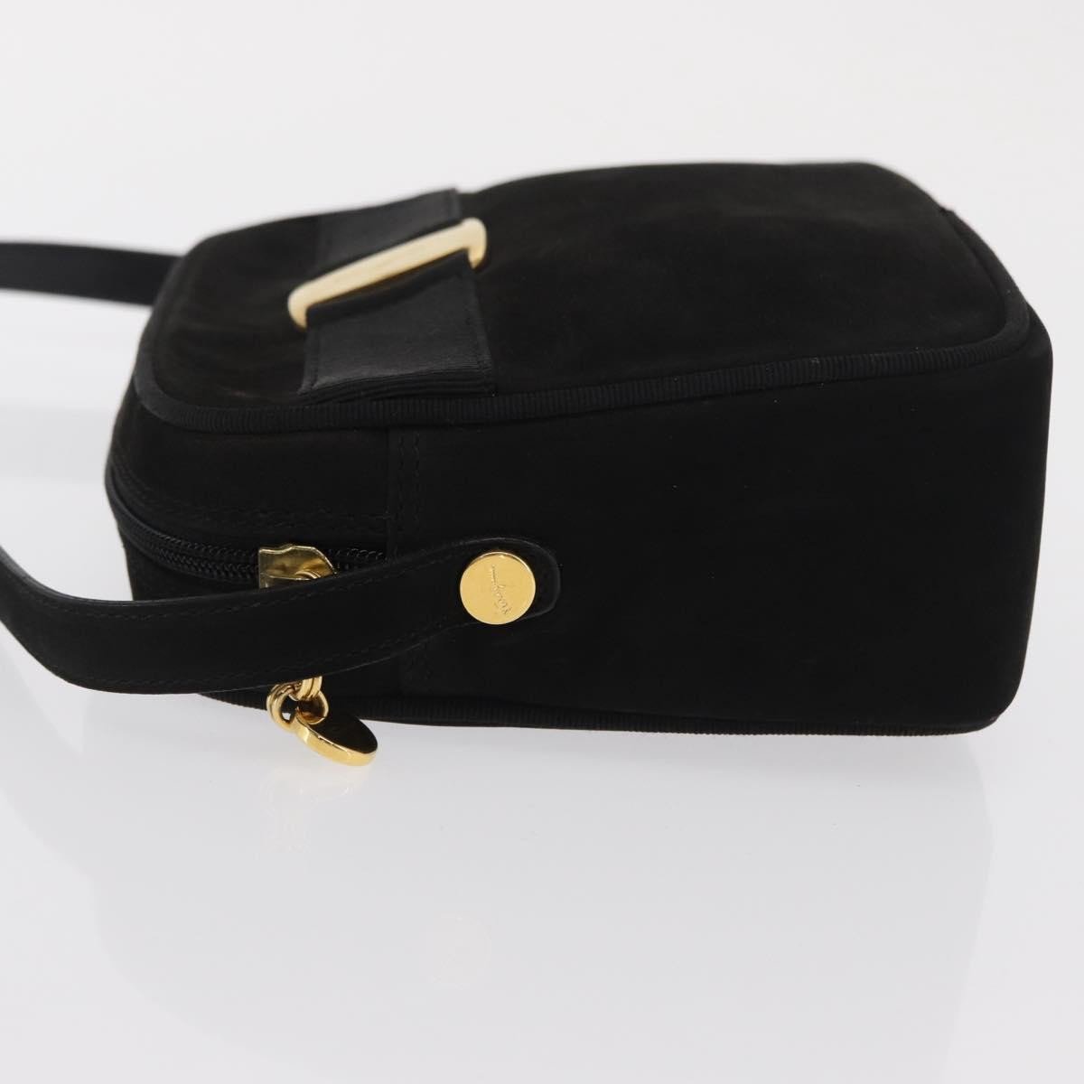 Salvatore Ferragamo Vala Clutch bag Suede Zwart