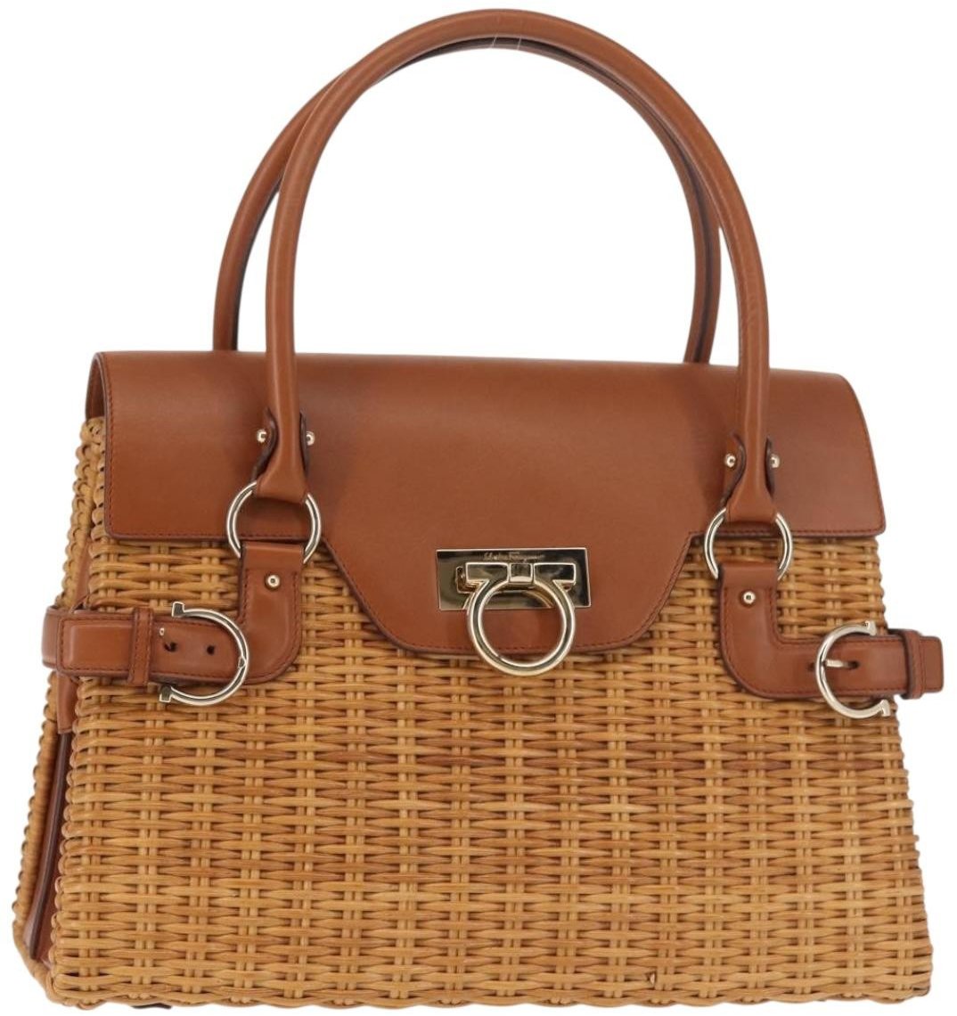 Salvatore Ferragamo Salvatore Ferragamo Gancini mini handbag Wood Beige