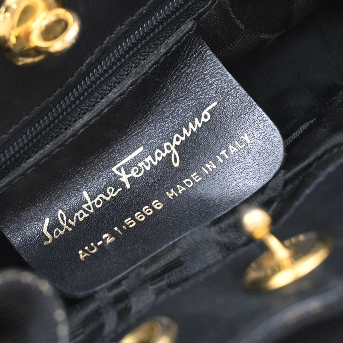 Salvatore Ferragamo Salvatore Ferragamo Vala Backpack Canvas Zwart