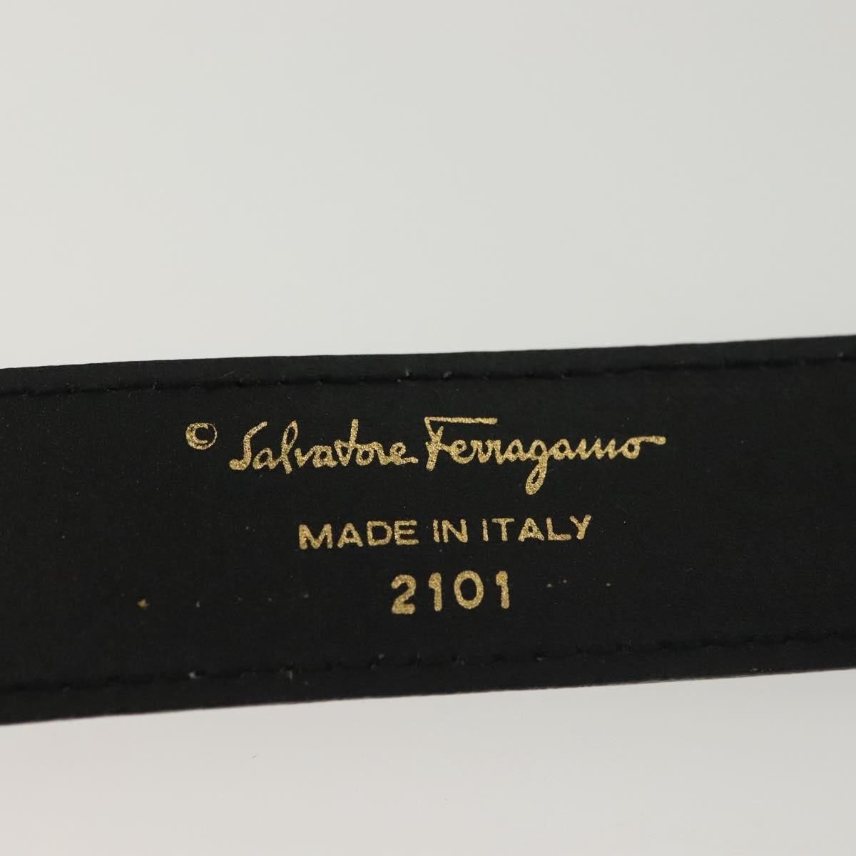 Salvatore Ferragamo Salvatore Ferragamo Gancini Belt Leather Thin Zwart