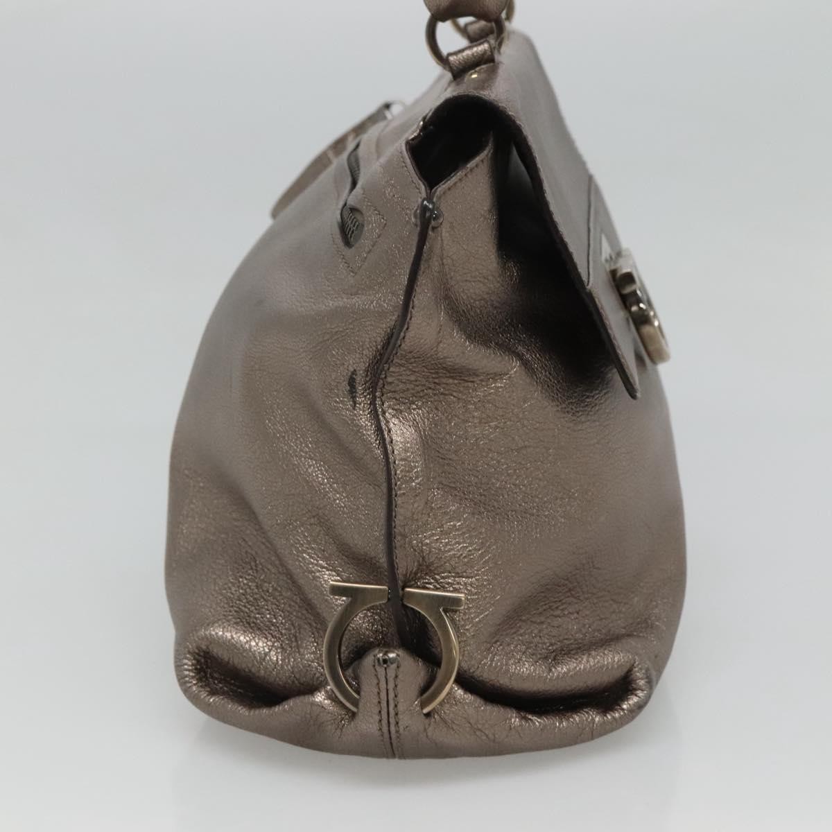 Salvatore Ferragamo Salvatore Ferragamo Sofia Satchel Smooth Leather Medium Goud