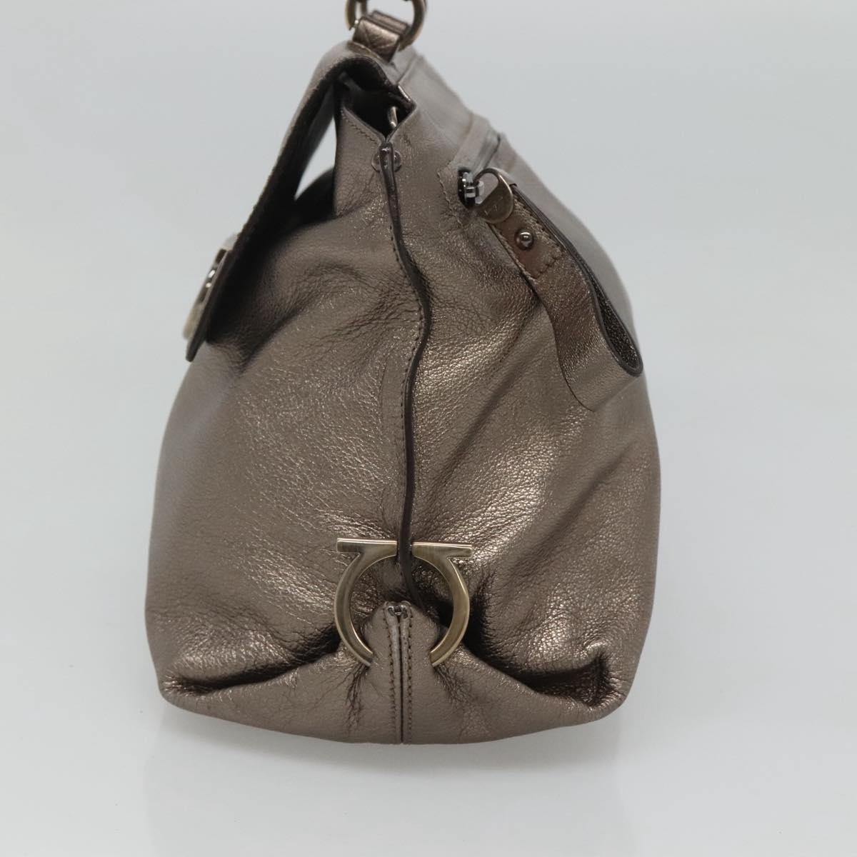 Salvatore Ferragamo Salvatore Ferragamo Sofia Satchel Smooth Leather Medium Goud