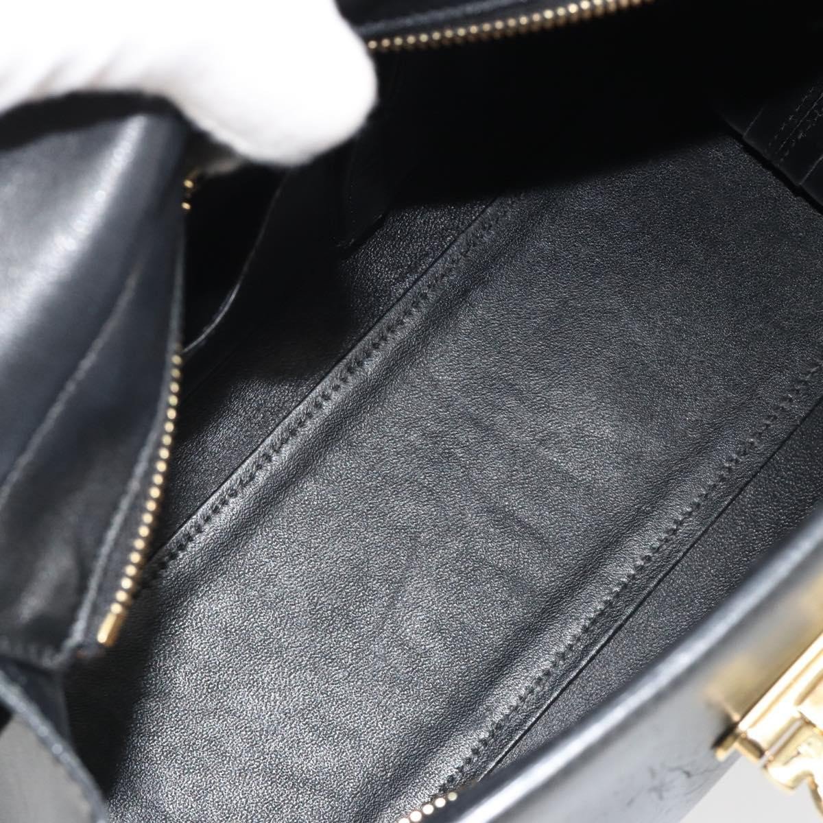 Salvatore Ferragamo Sofia Satchel Smooth Leather Medium Zwart