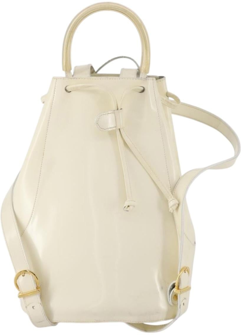 Salvatore Ferragamo Vintage Patent Leather Wit