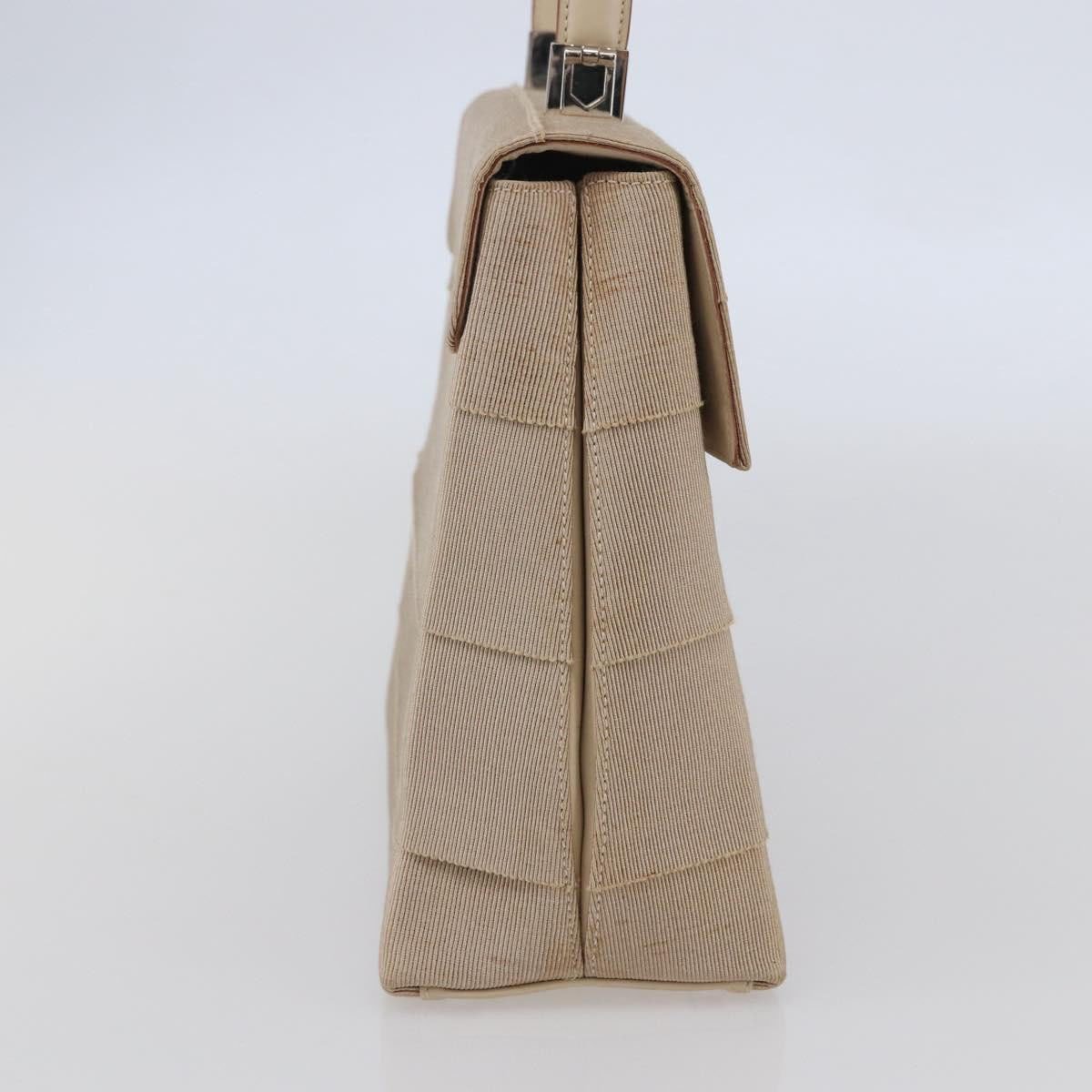 Salvatore Ferragamo Salvatore Ferragamo Vintage Gancini Cage Top Handle Bag Canvas Beige