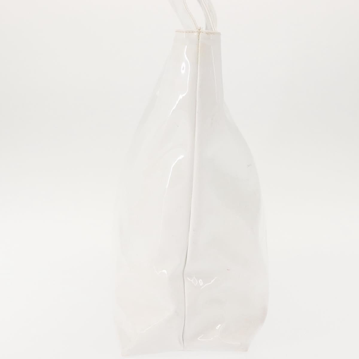 Salvatore Ferragamo Gancini Tote Patent leather Wit