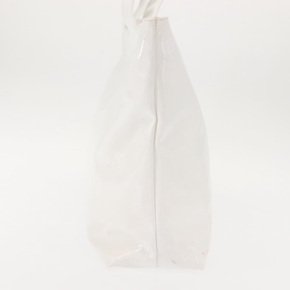 Salvatore Ferragamo Gancini Tote Patent leather Wit