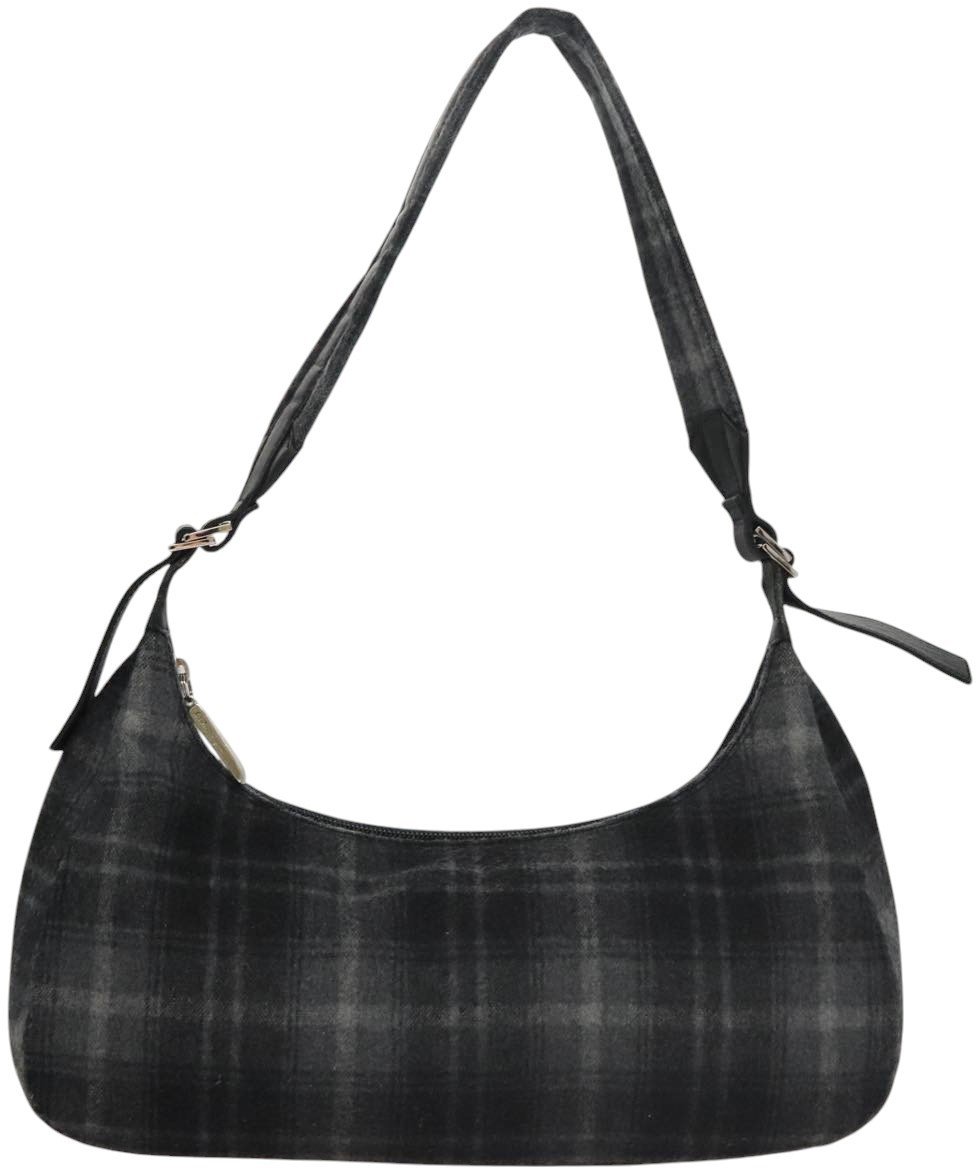 Salvatore Ferragamo Shoulder Bag Wool Grijs