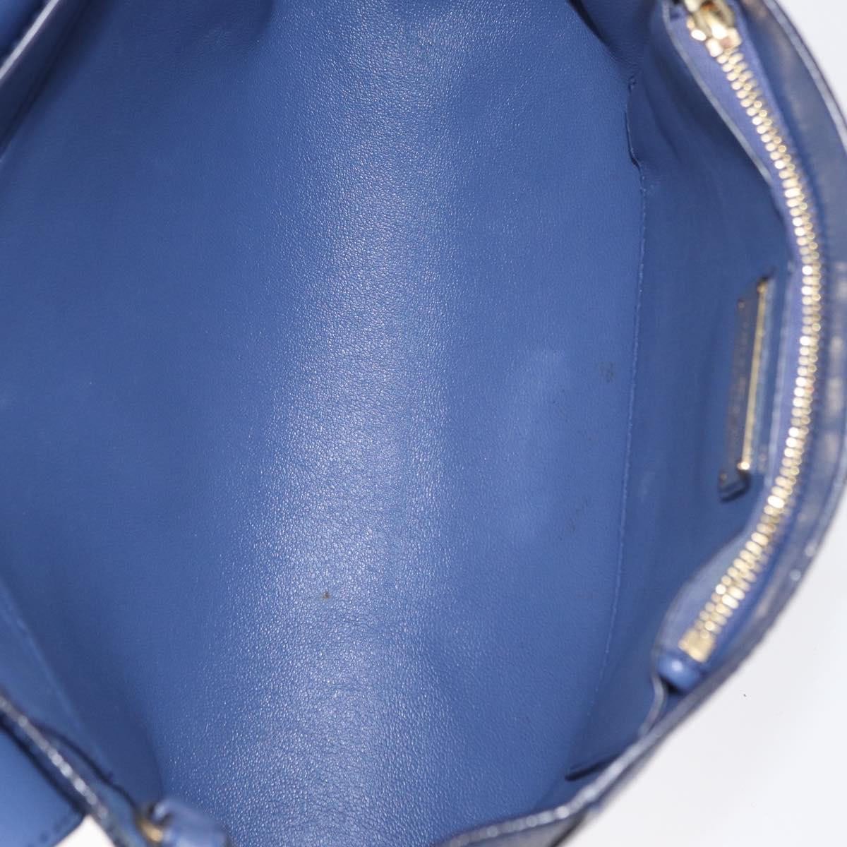 Salvatore Ferragamo Abbey Shoulder Bag Leather Navy