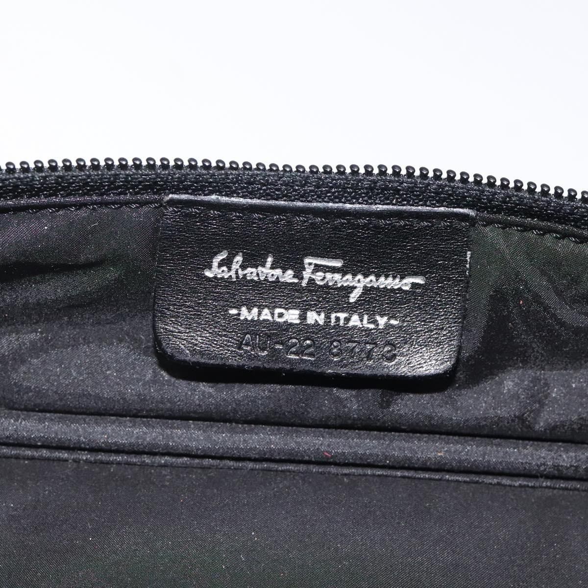 Salvatore Ferragamo Salvatore Ferragamo Vala Clutch bag Leather Zwart
