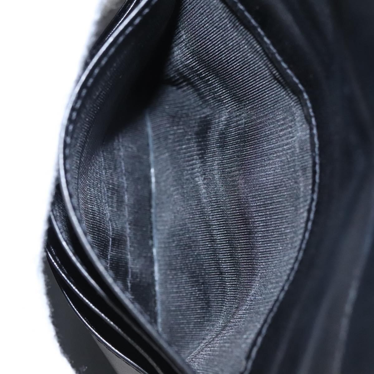 Salvatore Ferragamo Salvatore Ferragamo Gancini Flap Wallet Leather Zwart