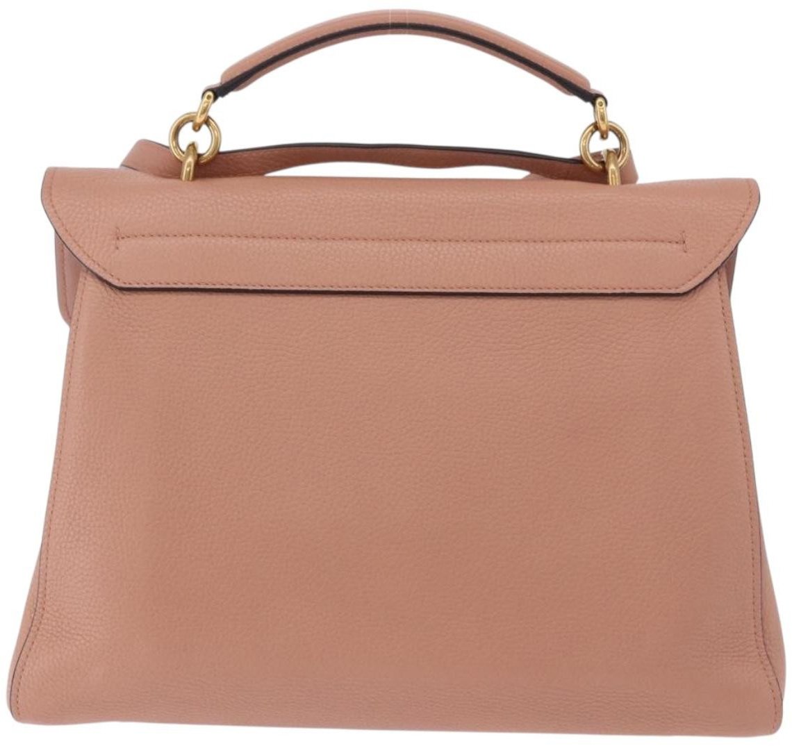 Salvatore Ferragamo Margot Satchel Leather Large Roze