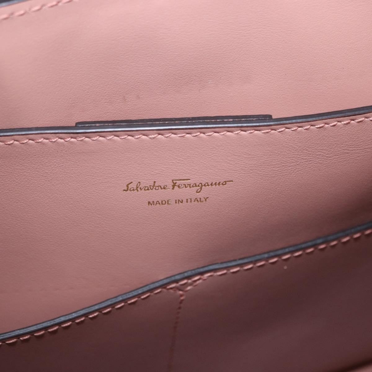 Salvatore Ferragamo Margot Satchel Leather Large Roze