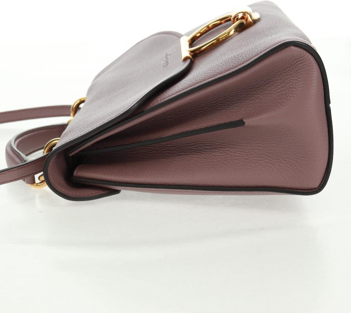 Salvatore Ferragamo Salvatore Ferragamo Margot Satchel Leather Large Paars