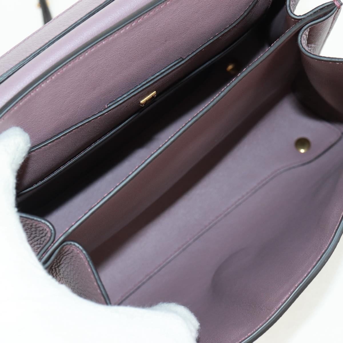 Salvatore Ferragamo Salvatore Ferragamo Margot Satchel Leather Large Paars