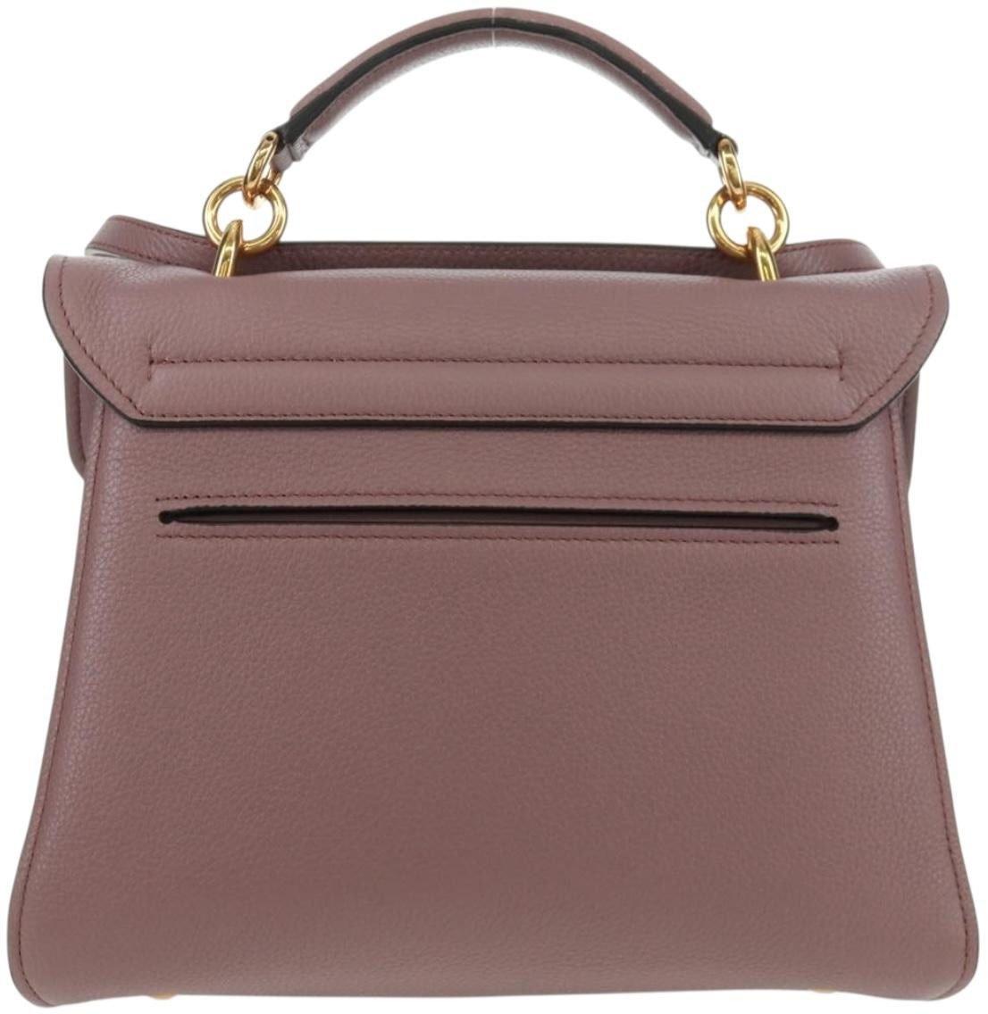 Salvatore Ferragamo Salvatore Ferragamo Margot Satchel Leather Large Paars