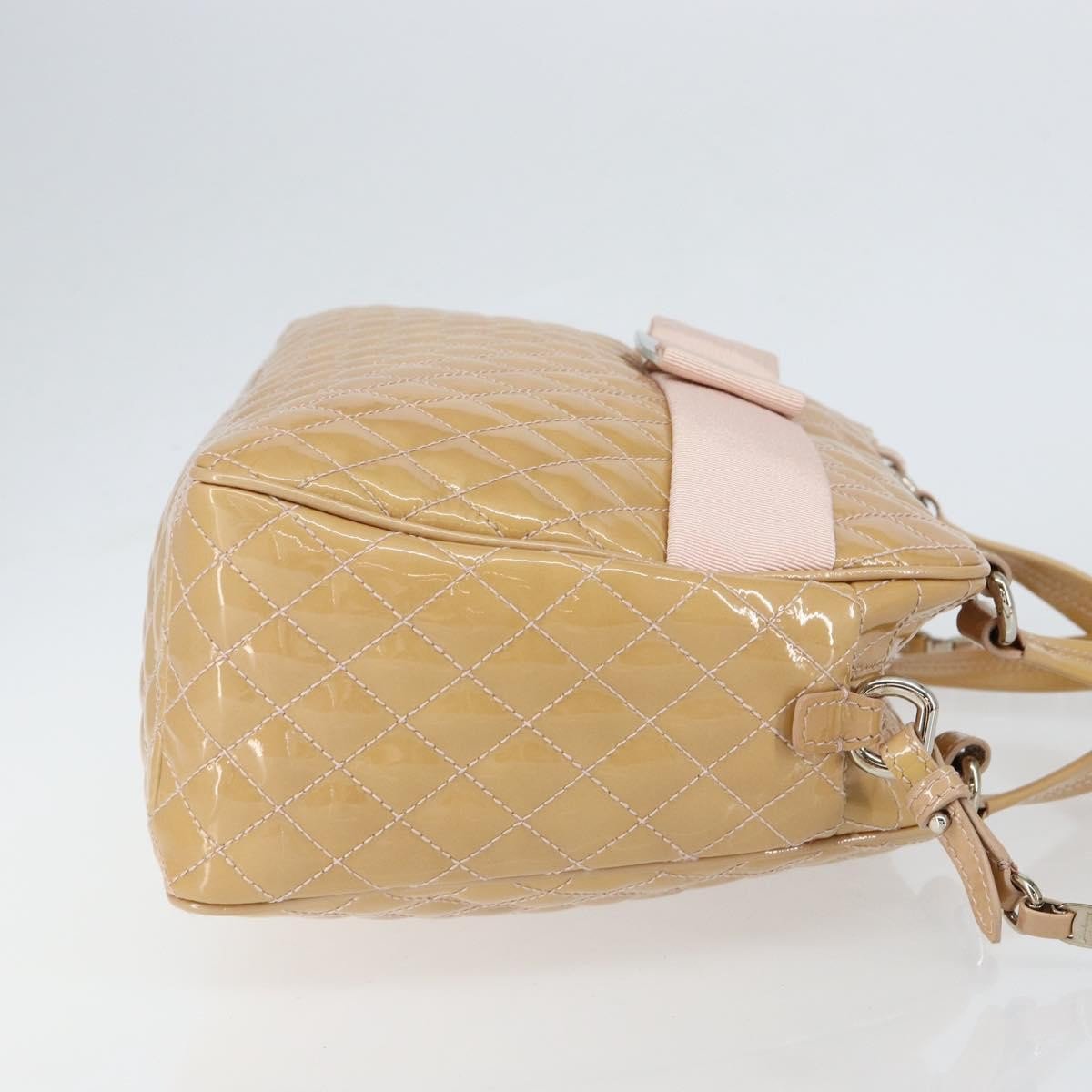 Salvatore Ferragamo Vala Patent leather Beige
