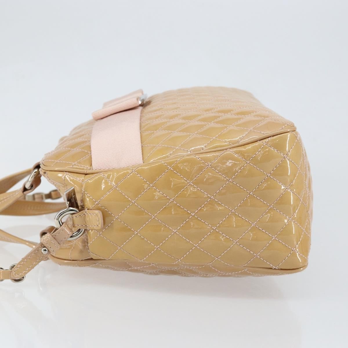 Salvatore Ferragamo Vala Patent leather Beige