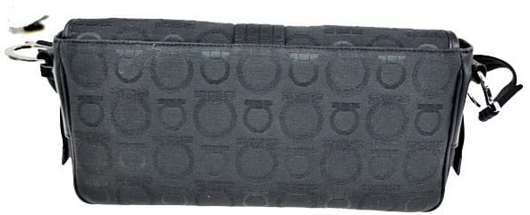 Salvatore Ferragamo Gancini Canvas Zwart