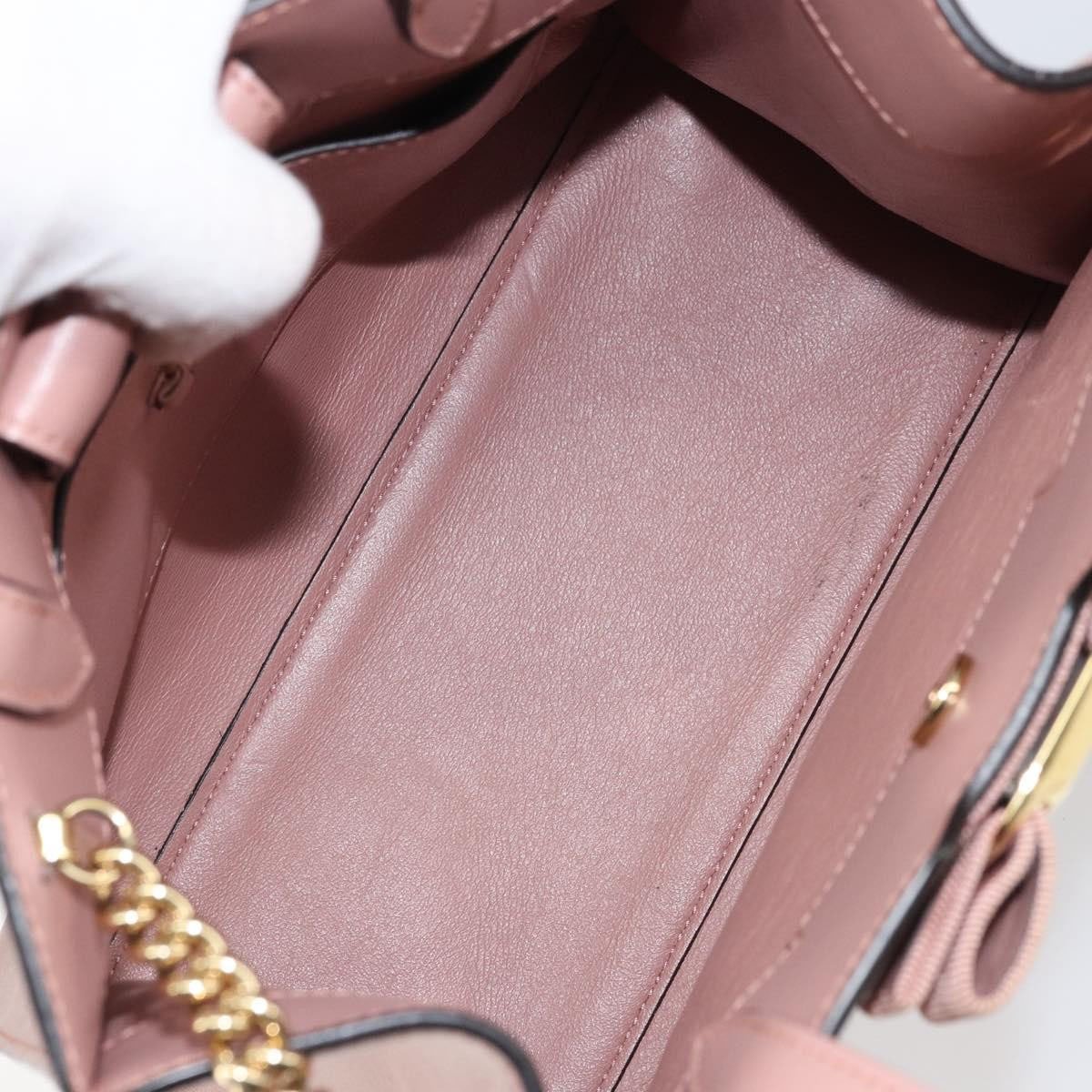 Salvatore Ferragamo Salvatore Ferragamo Vara Bow Top Handle Convertible Tote Leather Medium Roze