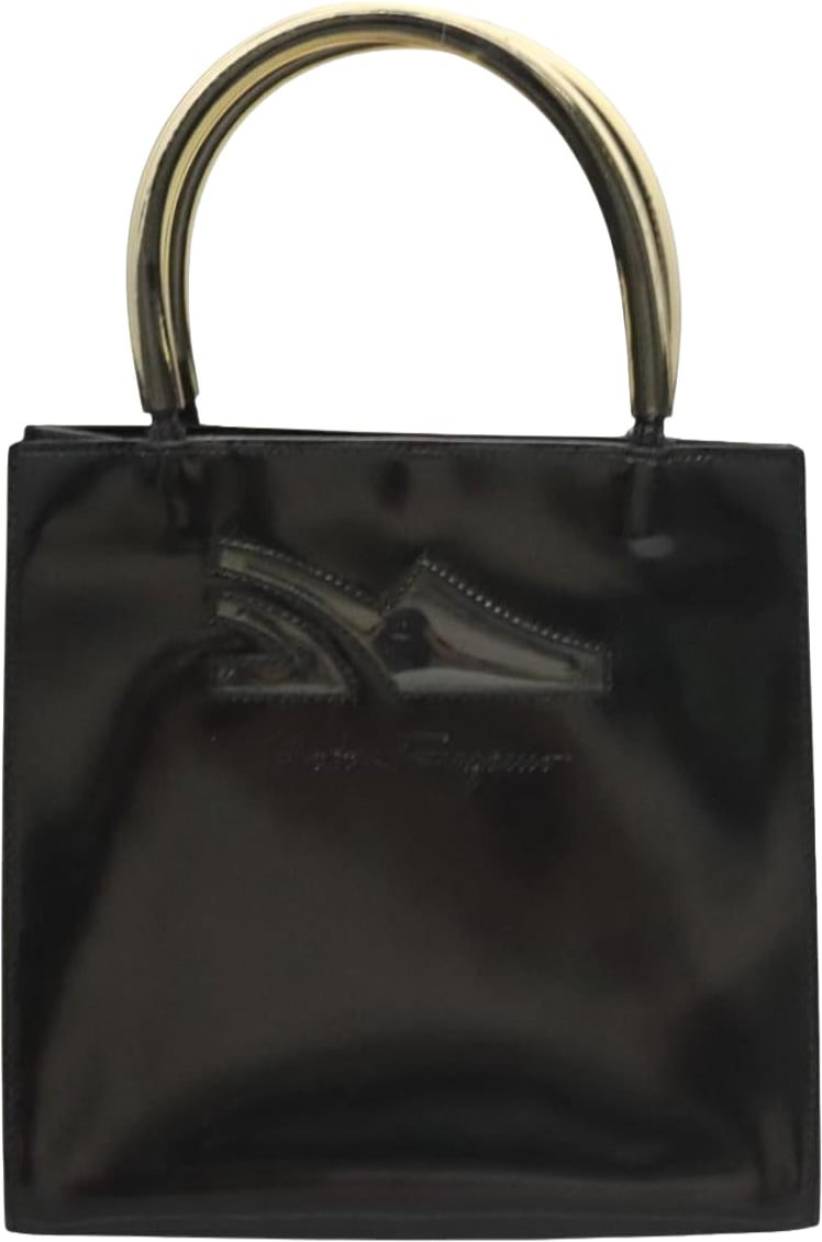 Salvatore Ferragamo Vintage Patent leather Zwart