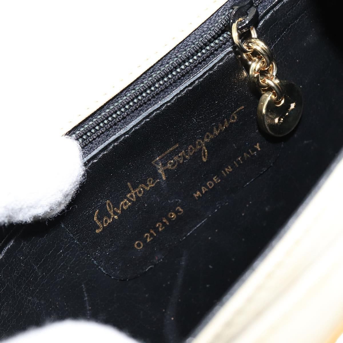 Salvatore Ferragamo Salvatore Ferragamo Gancini Convertible Top Handle Bag Suede Mini Beige