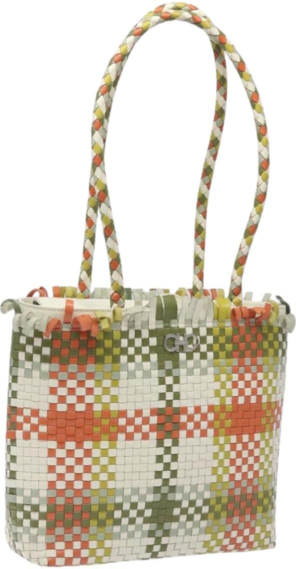 Salvatore Ferragamo Salvatore Ferragamo Whipstitch Gancini Tote Calfskin Divers