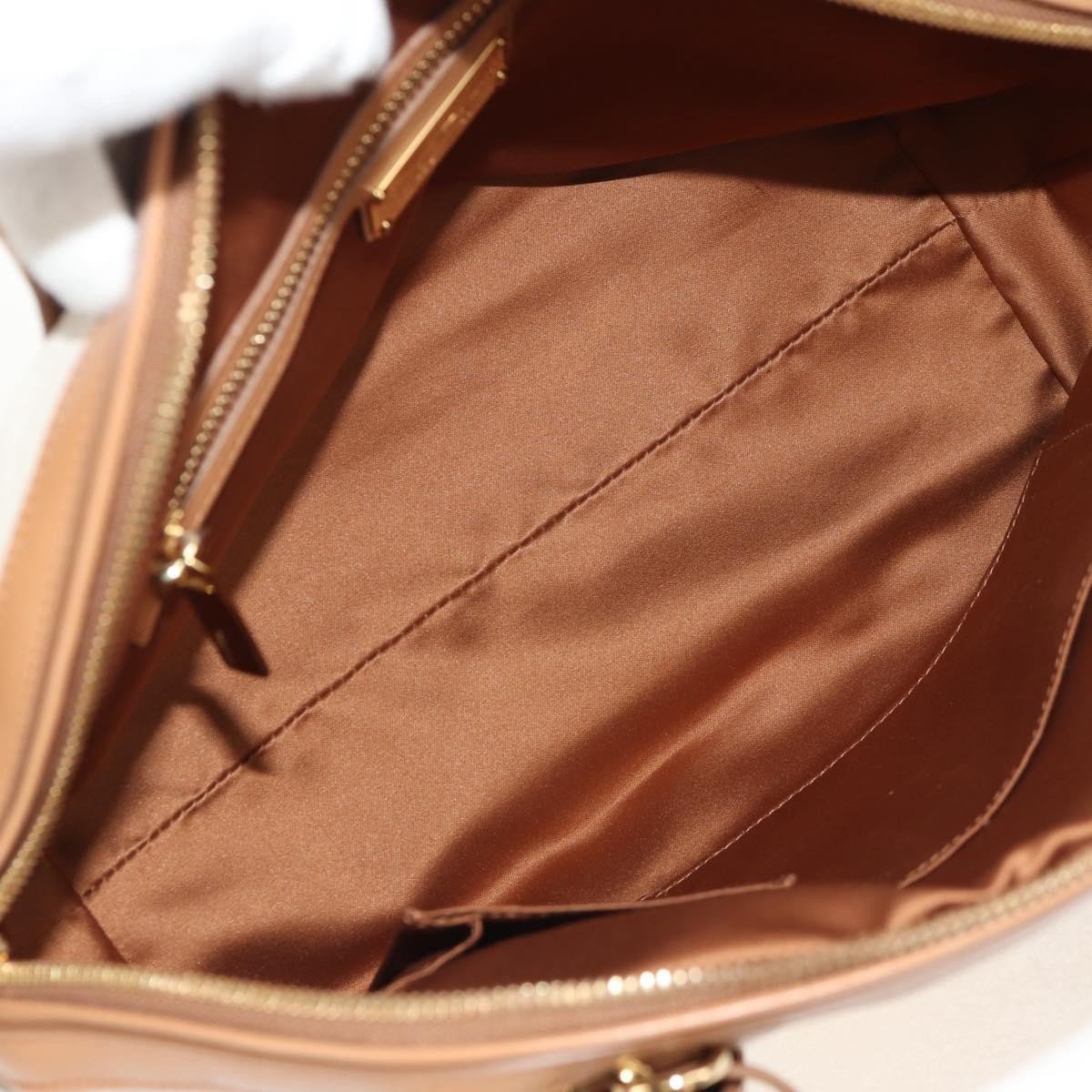 Salvatore Ferragamo Salvatore Ferragamo Vintage Fiamma Satchel Canvas and Leather Beige