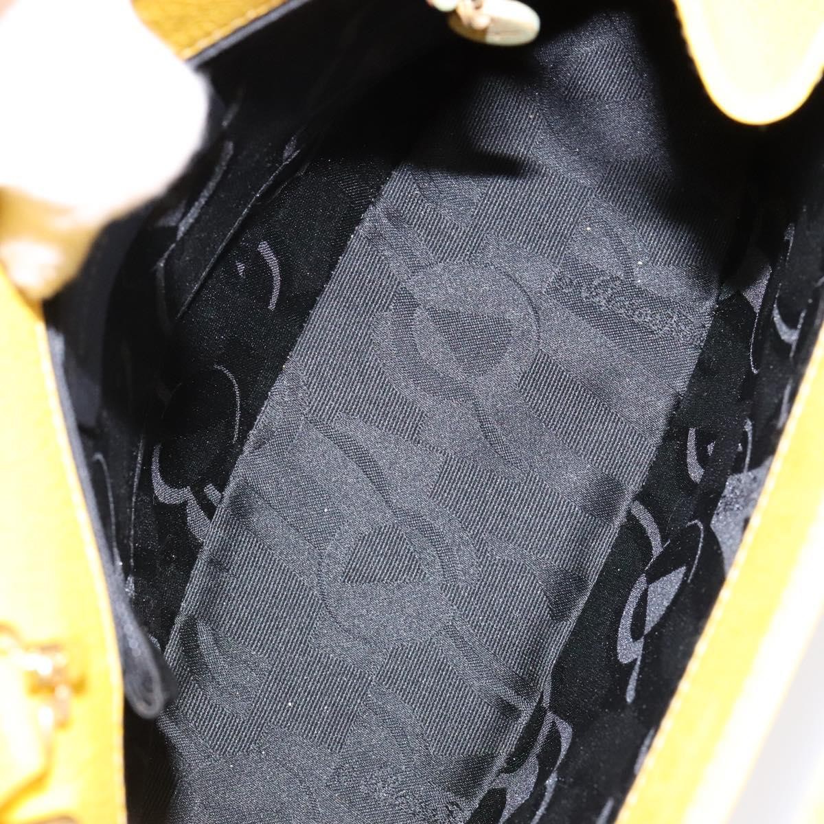 Salvatore Ferragamo Salvatore Ferragamo Wanda Top Handle Shoulder Bag Leather East West Geel