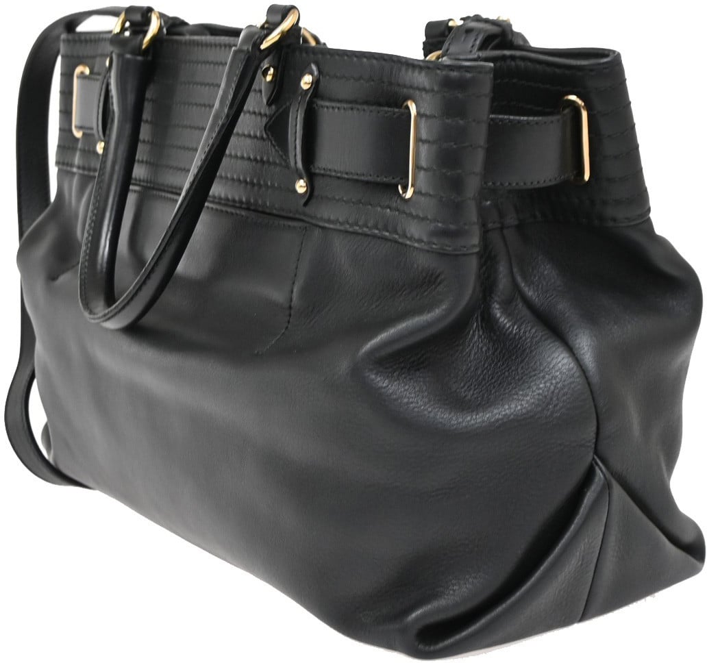 Salvatore Ferragamo Salvatore Ferragamo Gancini Tote Leather Zwart