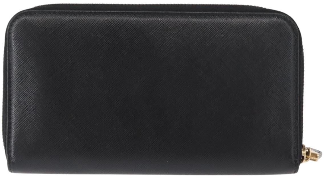 Salvatore Ferragamo Salvatore Ferragamo Gancini Bifold Wallet Quilted Leather Zwart