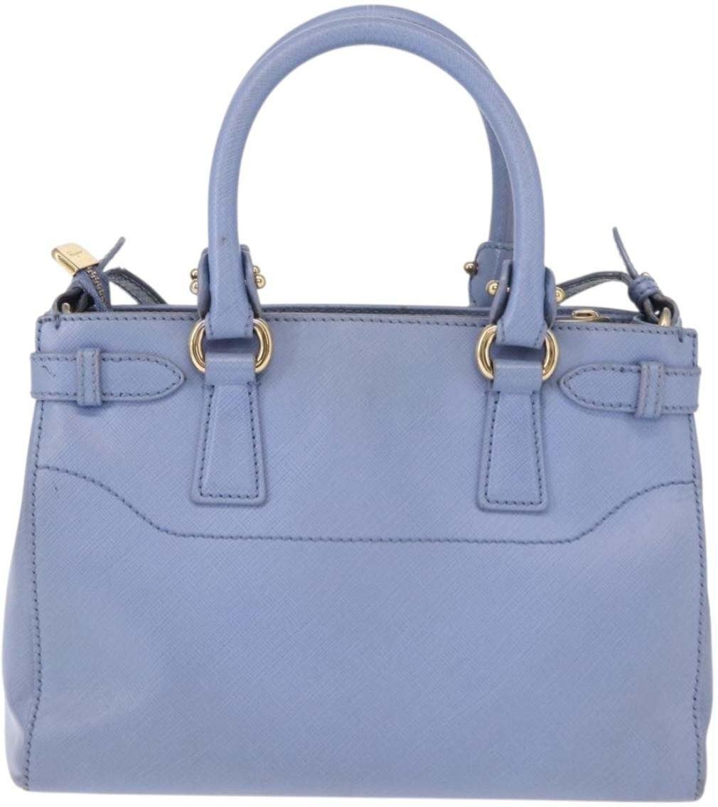 Salvatore Ferragamo Beky Tote Saffiano Leather Small Blauw
