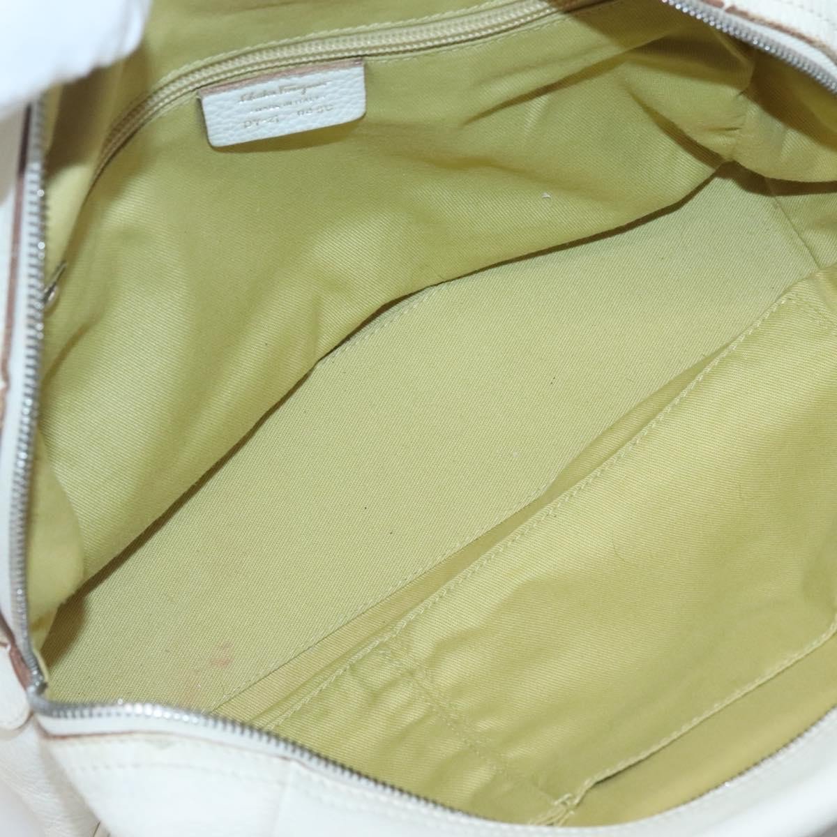 Salvatore Ferragamo Gancini Buckle Leather Large Wit