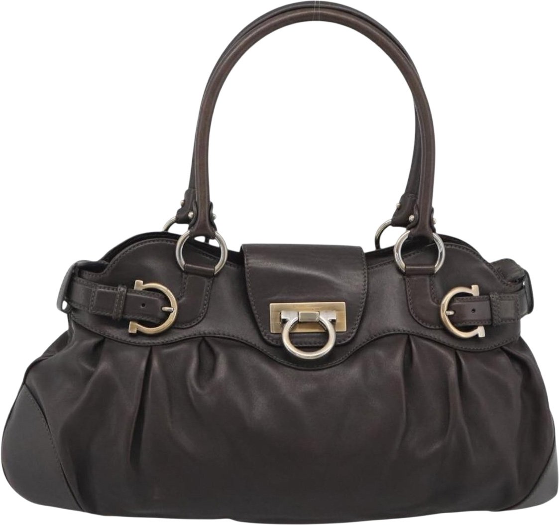 Salvatore Ferragamo Marisa Leather Bruin