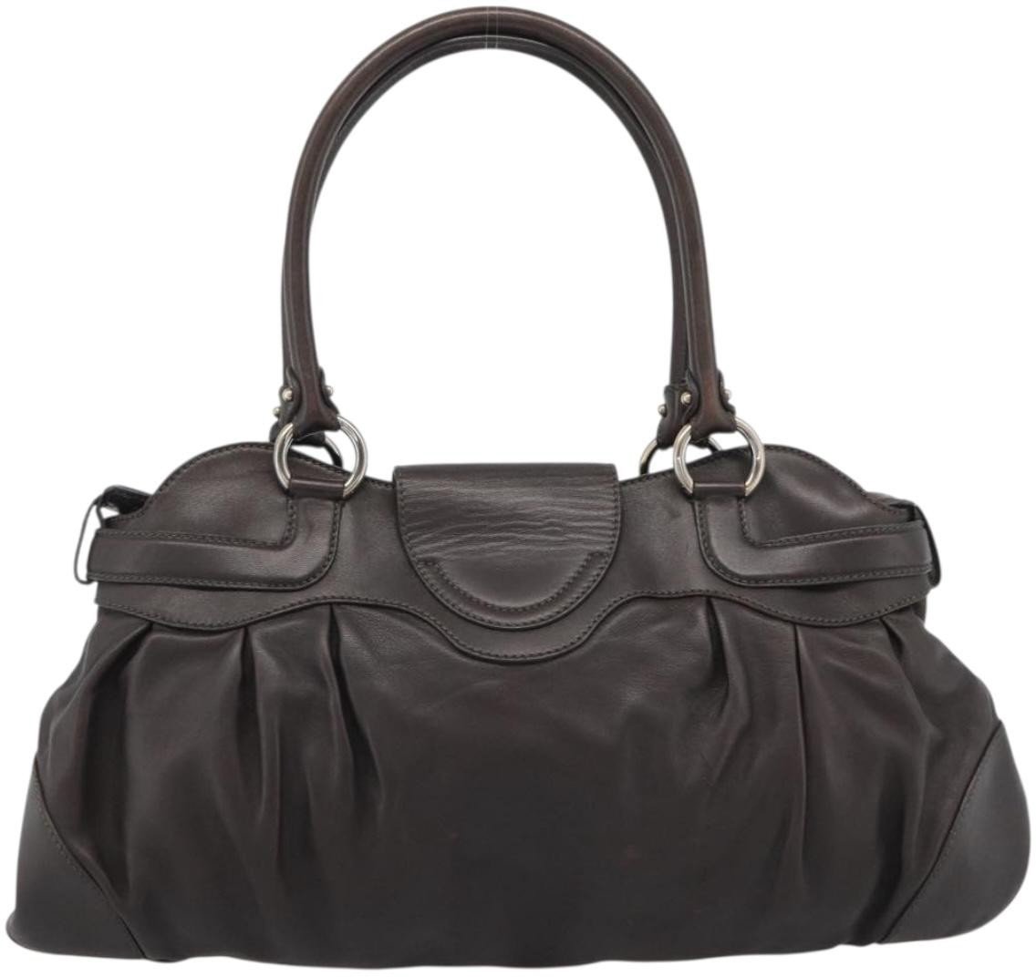Salvatore Ferragamo Marisa Leather Bruin