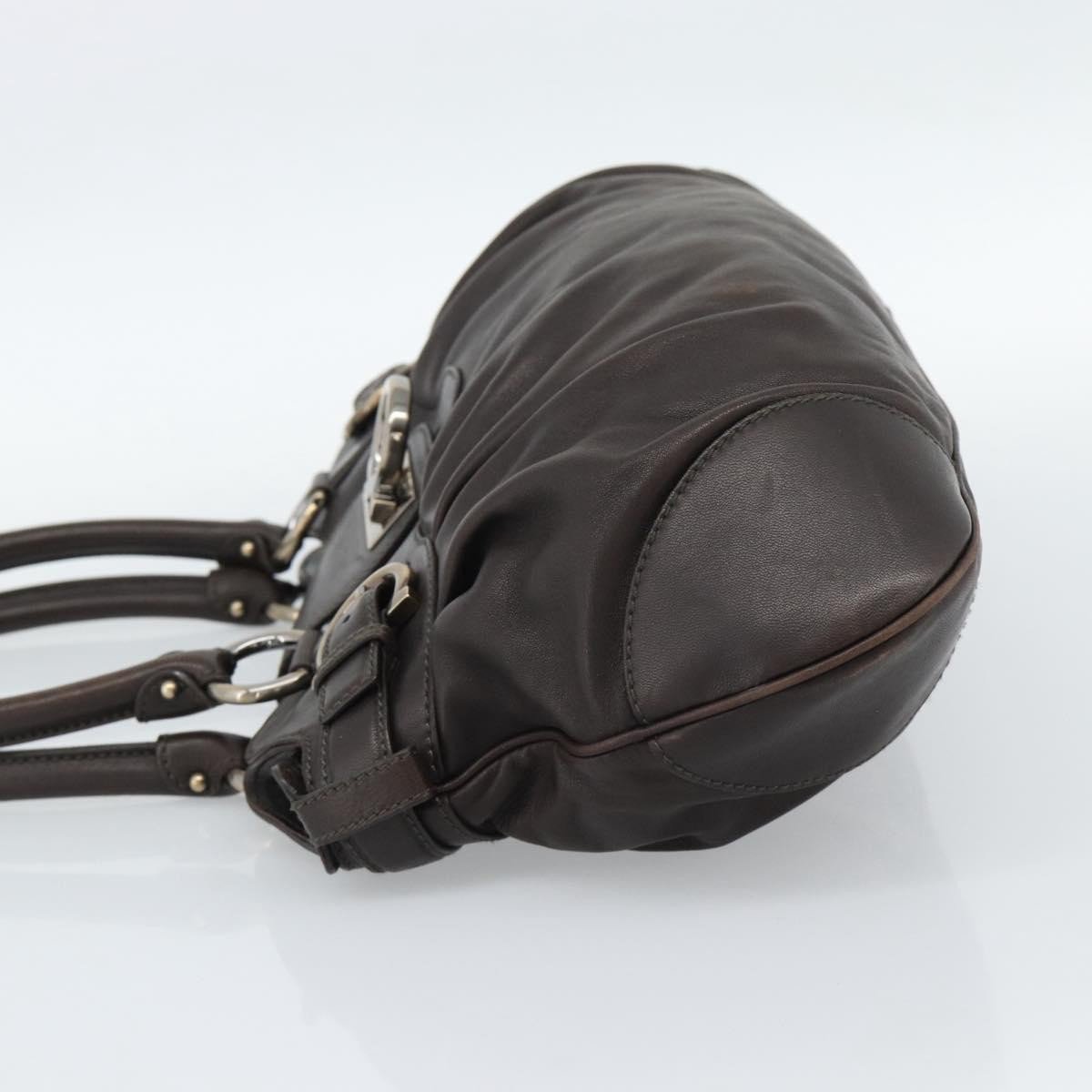 Salvatore Ferragamo Marisa Leather Bruin