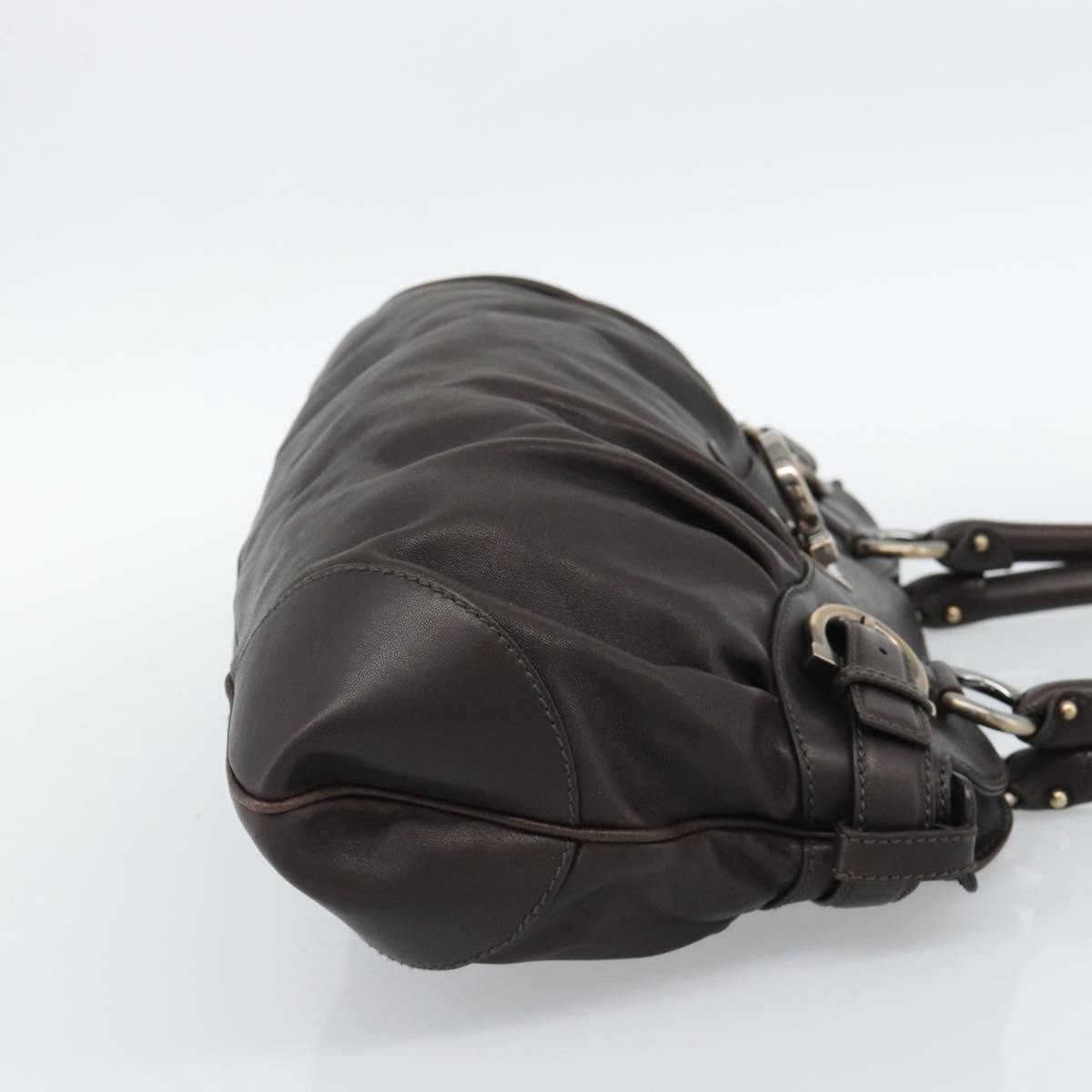Salvatore Ferragamo Marisa Leather Bruin