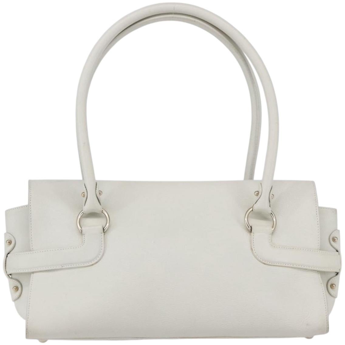 Salvatore Ferragamo Salvatore Ferragamo Gina Satchel Leather Medium Wit