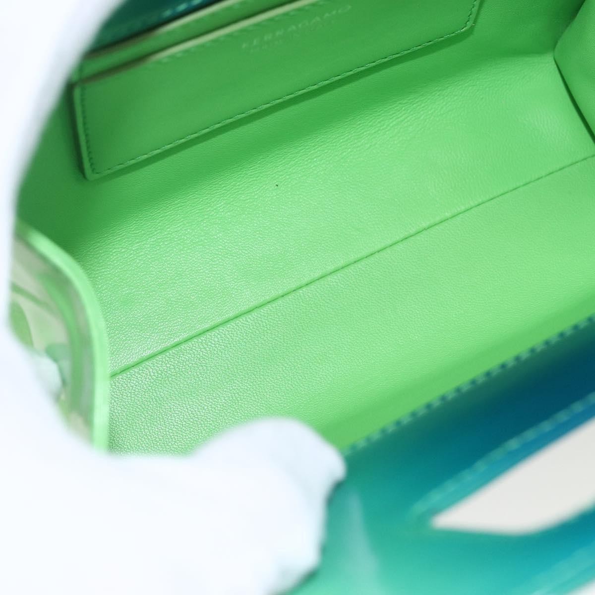 Salvatore Ferragamo Salvatore Ferragamo Wanda Top Handle Shoulder Bag Gradient Leather Mini Groen