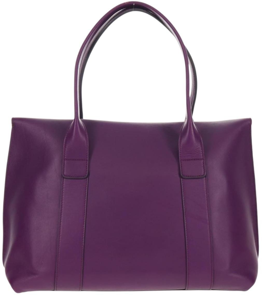 Salvatore Ferragamo Salvatore Ferragamo Gancini Lock Flap Tote Leather Medium Paars