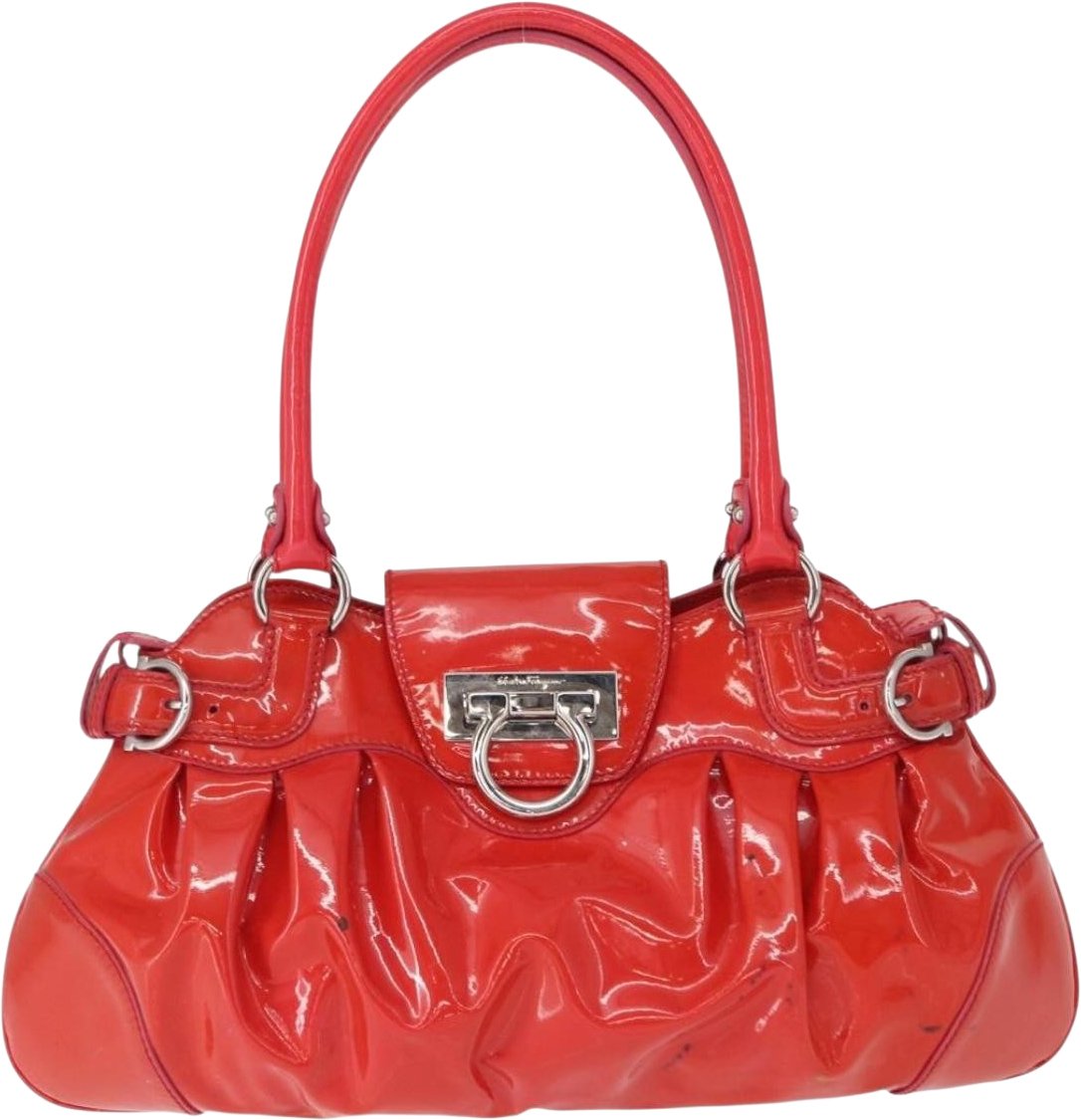 Salvatore Ferragamo Marisa Patent leather Rood