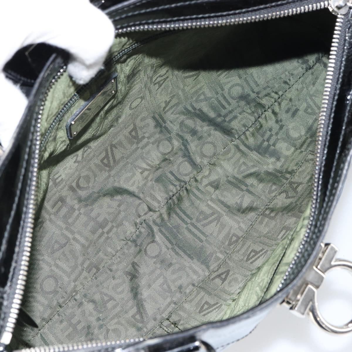 Salvatore Ferragamo Salvatore Ferragamo Marisa Crossbody Patent leather Zwart