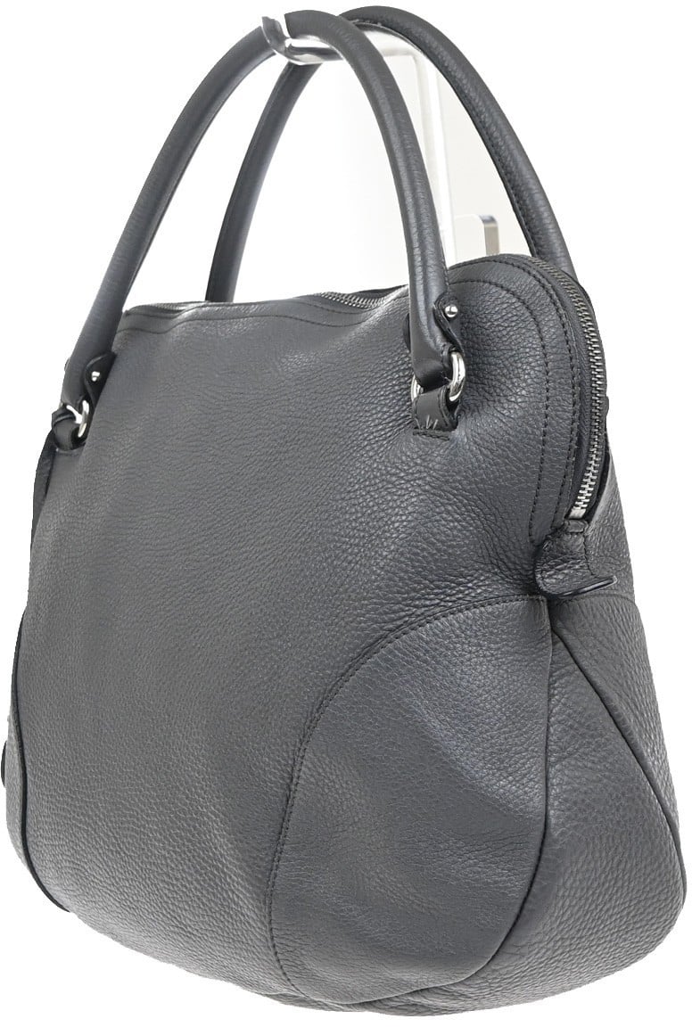 Salvatore Ferragamo Salvatore Ferragamo Bonaria Satchel Leather Large Grijs