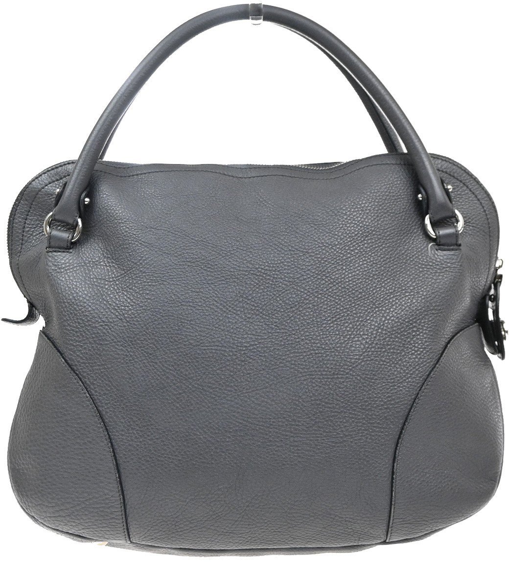 Salvatore Ferragamo Salvatore Ferragamo Bonaria Satchel Leather Large Grijs