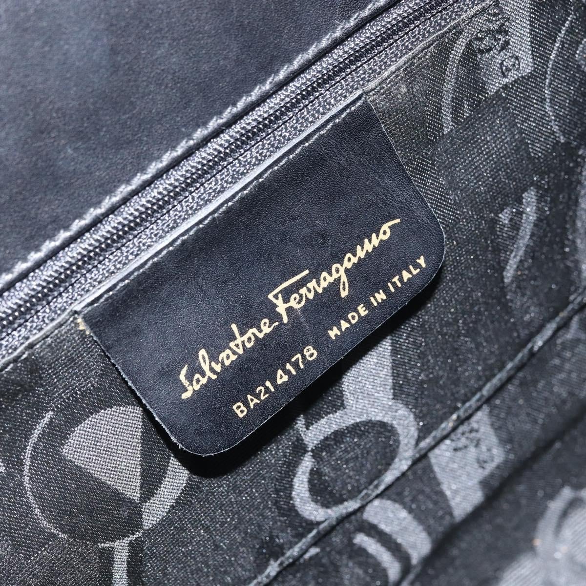 Salvatore Ferragamo Convertible Vara Bow Tote Leather Small Bruin