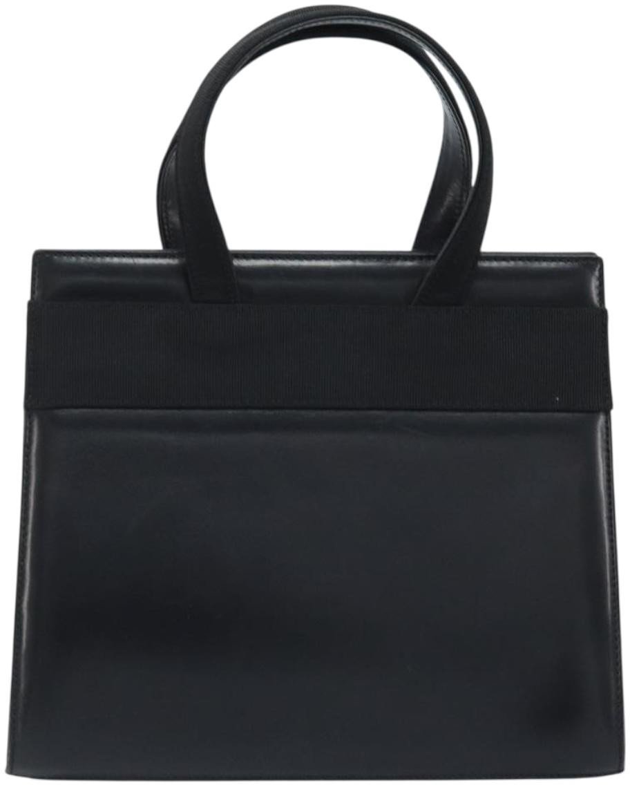 Salvatore Ferragamo Convertible Vara Bow Tote Leather Small Bruin