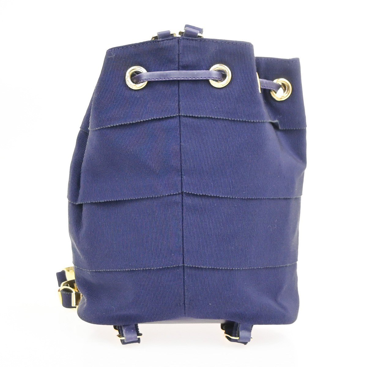 Salvatore Ferragamo Salvatore Ferragamo Vara Chain Backpack Canvas Paars