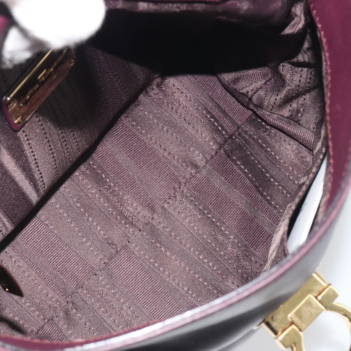Salvatore Ferragamo Sofia Satchel Smooth Leather Small Paars