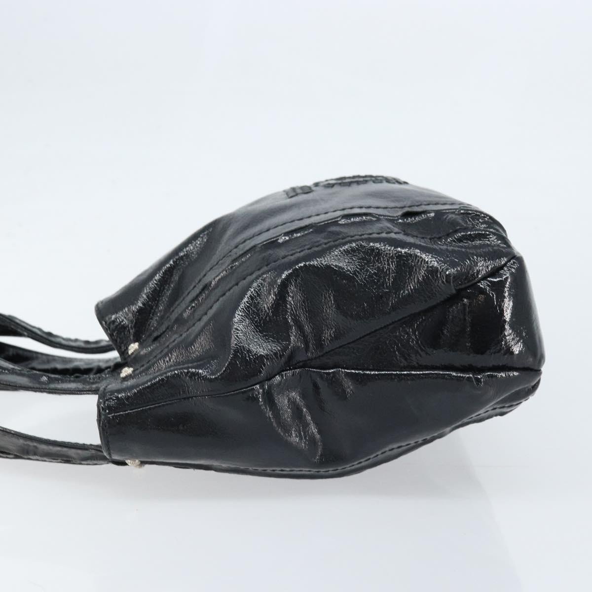 Salvatore Ferragamo Gancini Handle Tote Leather Large Zwart