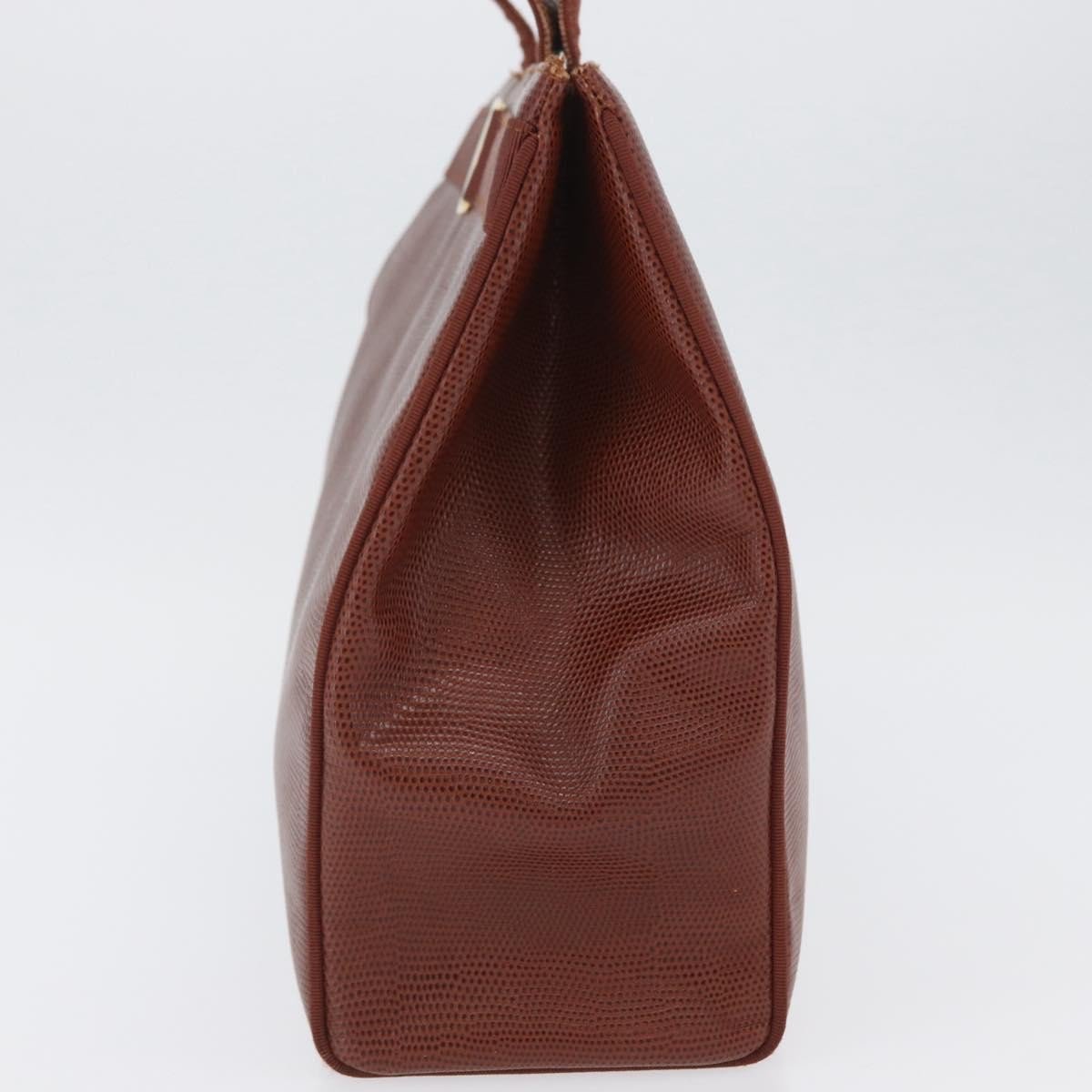 Salvatore Ferragamo Salvatore Ferragamo Vala tote Embossed Leather Bruin